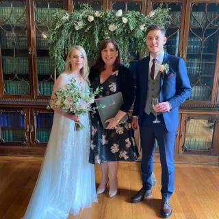 Such a joyous day with this Beautiful couple - simply stunning! .. Honoured to be part of their happy day in a beautiful setting .  Congratulations to Mica & Sean 🥂 - It was a privilege to be your Celebrant 💕
#hampshirecelebrant  #bespokeceremonies #yourdayyourway #weddings #bride #groom #celebrantweddings